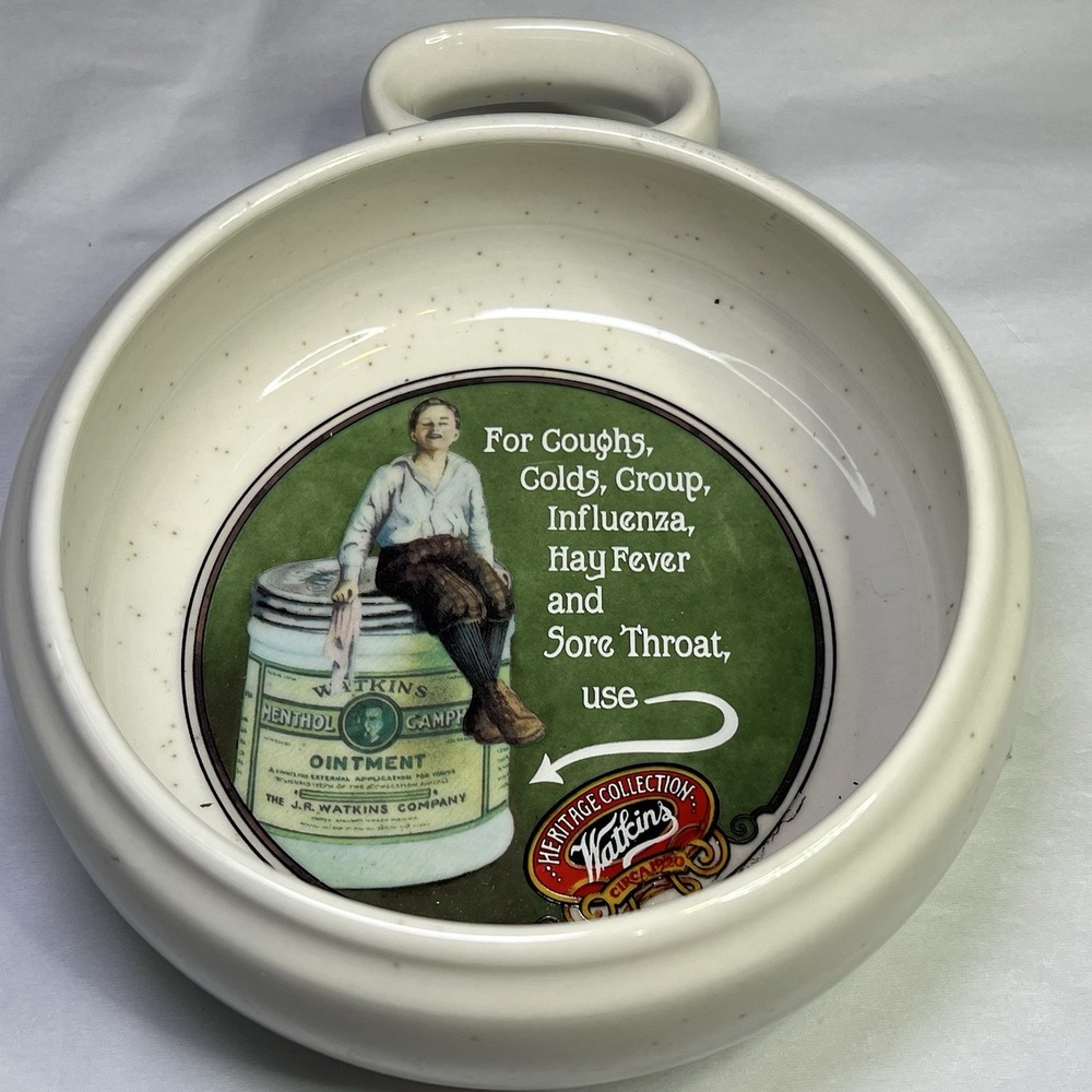Vintage‎ Watkins Heritage Collection Soup Mug Bowl Medicated Ointment 1992 Korea